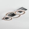 Lidor Plafondlamp LED Chroom, Zwart, 1-licht