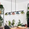 Gastor Hanglamp, Kogellampje, Hanglamp Blauw, Groen, Duidelijk, Koperkleurig, 5-lichts