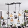 Ripoll Hanglamp, Kogellampje, Hanglamp Amber, Rookkleurig, 8-lichts