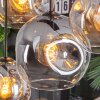 Ripoll Hanglamp, Kogellampje, Hanglamp Amber, Duidelijk, Rookkleurig, 8-lichts