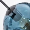 Ripoll Hanglamp, Kogellampje, Hanglamp Blauw, Groen, Koperkleurig, 8-lichts