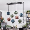 Ripoll Hanglamp, Kogellampje, Hanglamp Blauw, Groen, Koperkleurig, 8-lichts Ripoll Hanglamp, Kogellampje, Hanglamp Blauw, Groen, Koperkleurig, 8-lichts