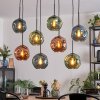 Ripoll Hanglamp, Kogellampje, Hanglamp Blauw, Groen, Koperkleurig, 8-lichts Ripoll Hanglamp, Kogellampje, Hanglamp Blauw, Groen, Koperkleurig, 8-lichts
