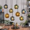 Ripoll Hanglamp, Kogellampje, Hanglamp Blauw, Goud, Groen, 8-lichts
