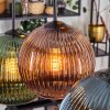 Koyoto Hanglamp, Kogellampje, Hanglamp Blauw, Goud, Groen, Koperkleurig, 6-lichts