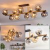 Ripoll Plafondlamp, Kogellampje Goud, Zwart, 10-lichts