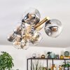 Ripoll Plafondlamp, Kogellampje Goud, Zwart, 10-lichts