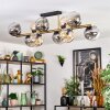 Ripoll Plafondlamp, Kogellampje Goud, Zwart, 10-lichts