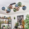 Koyoto Plafondlamp, Kogellampje Goud, Zwart, 10-lichts
