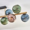 Koyoto Plafondlamp, Kogellampje Goud, Zwart, 10-lichts
