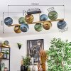 Koyoto Plafondlamp, Kogellampje Goud, Zwart, 10-lichts