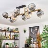 Ripoll Plafondlamp, Kogellampje Goud, Zwart, 10-lichts
