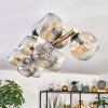 Ripoll Plafondlamp, Kogellampje Goud, Zwart, 10-lichts