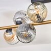 Ripoll Plafondlamp, Kogellampje Goud, Zwart, 10-lichts