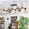 Ripoll Plafondlamp, Kogellampje Goud, Zwart, 10-lichts