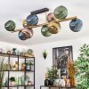 Koyoto Plafondlamp, Kogellampje Goud, Zwart, 10-lichts