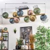 Koyoto Plafondlamp, Kogellampje Goud, Zwart, 10-lichts