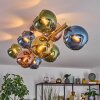 Koyoto Plafondlamp, Kogellampje Goud, Zwart, 10-lichts
