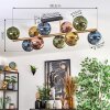 Koyoto Plafondlamp, Kogellampje Goud, Zwart, 10-lichts