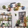 Koyoto Plafondlamp, Kogellampje Goud, Zwart, 10-lichts
