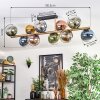 Koyoto Plafondlamp, Kogellampje Goud, Zwart, 10-lichts