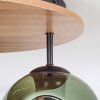 Ripoll Plafondlamp, Kogellampje Natuurlijke kleuren, Zwart, 3-lichts