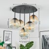 Ripoll Plafondlamp, Kogellampje Amber, Duidelijk, 5-lichts