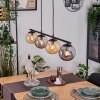 Gastor Hanglamp, Kogellampje, Hanglamp Amber, Rookkleurig, 4-lichts