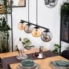 Gastor Hanglamp, Kogellampje, Hanglamp Amber, Rookkleurig, 4-lichts
