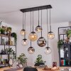 Gastor Hanglamp, Kogellampje, Hanglamp Amber, Duidelijk, Rookkleurig, 8-lichts