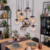 Gastor Hanglamp, Kogellampje, Hanglamp Amber, Duidelijk, Rookkleurig, 8-lichts