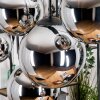 Gastor Hanglamp, Kogellampje, Hanglamp Chroom, Rookkleurig, 8-lichts