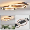 Lidor Plafondlamp LED Zwart, 1-licht