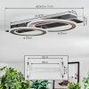 Lidor Plafondlamp LED Zwart, 1-licht