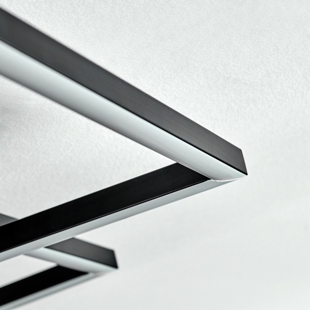 Manor Plafondlamp LED Zwart, 1-licht, Afstandsbediening
