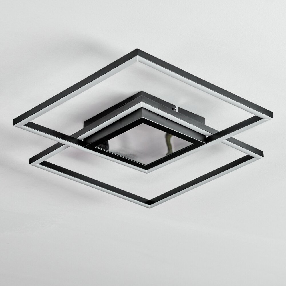 Manor Plafondlamp LED Zwart, 1-licht, Afstandsbediening
