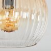 Koyoto Plafondlamp, Kogellampje 45 cm Amber, Duidelijk, Rookkleurig, 5-lichts