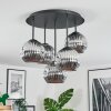 Ripoll Plafondlamp, Kogellampje Chroom, Rookkleurig, 5-lichts