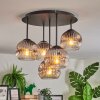 Ripoll Plafondlamp, Kogellampje Chroom, Duidelijk, Rookkleurig, 5-lichts