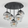Ripoll Plafondlamp, Kogellampje Duidelijk, Rookkleurig, 5-lichts