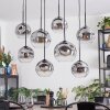 Ripoll Hanglamp, Kogellampje, Hanglamp Duidelijk, Rookkleurig, 8-lichts