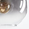 Ripoll Hanglamp, Kogellampje, Hanglamp Duidelijk, Rookkleurig, 8-lichts