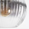 Koyoto Hanglamp, Kogellampje, Hanglamp Amber, Duidelijk, Rookkleurig, 8-lichts
