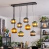 Koyoto Hanglamp, Kogellampje, Hanglamp Blauw, Goud, Groen, 8-lichts