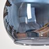 Koyoto Hanglamp, Kogellampje, Hanglamp Natuurlijke kleuren, Zwart, 5-lichts
