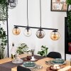 Gastor Hanglamp, Kogellampje, Hanglamp Amber, Duidelijk, Rookkleurig, 4-lichts