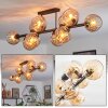 Koyoto Plafondlamp, Kogellampje Amber, 10-lichts