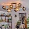 Ripoll Plafondlamp, Kogellampje Goud, Zwart, 10-lichts