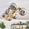 Ripoll Plafondlamp, Kogellampje Goud, Zwart, 10-lichts