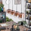 Lauden Hanglamp, Hanglamp Duidelijk, Koperkleurig, 4-lichts